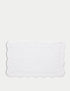 Pure Cotton Scalloped Bath Mat